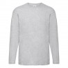 T-shirt valueweight Grigio Manica Lunga