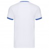 T-shirt ringer uomo Bianco con profili Blu royal