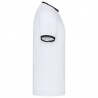 T-shirt ringer bianco con profili neri