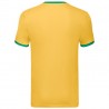 T-SHIRT RINGER PROFILO VERDE MELA - GIALLO