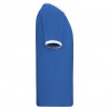 T-shirt ringer blu royal profilo bianco