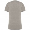 Regular lady v-neck grigio melange