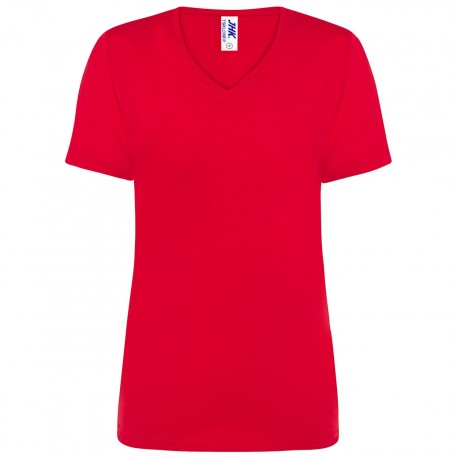 Regular lady v-neck rossa