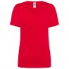 Regular lady v-neck rossa