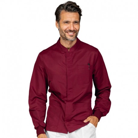Tunic Corfù Knitted wrist Burgundy 65% Polyester - 35% Cotton ISACCO 055003P