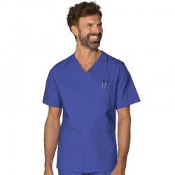 CASACCA ZUOZ manica corta AZZURRO 100 % Cotone ISACCO 041206M