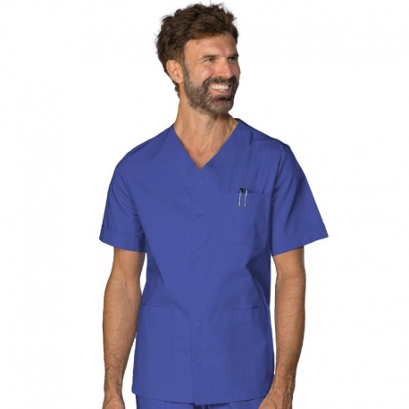 CASACCA ZUOZ manica corta AZZURRO 100 % Cotone ISACCO 041206M