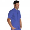 Casacca Corfù manica corta Azzurro 100% COTONE  ISACCO 055006M