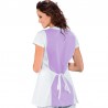 Casacca papeete Bianca + lilla ISACCO 013027