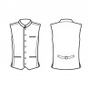 Gilet cameriere salisburgo unisex nero 