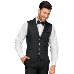 Gilet cameriere wall street unisex nero 