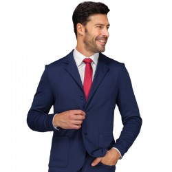 GIACCA SPRINGFIELD JERSEY MILANO BLU 96% POLIESTERE 4% SPANDEX - ISACCO 053392