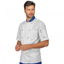 Kochjacke EUROITALY kurze Ärmel pol/cot  ISACCO 057199M