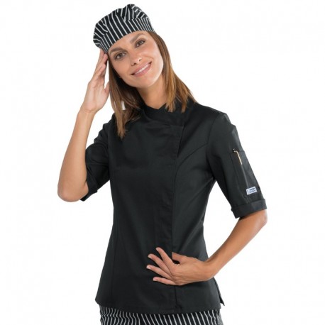 Giacca cuoca lady snaps nero m/m