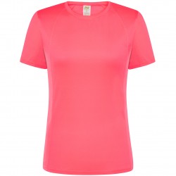 T-shirt donna sporta Fucsia Fluor