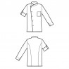 Giacca Cuoco Manhattan Bianco 65% Poliestere - 35% Cotone