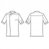Giacca Cuoco Bilbao Mezza Manica Bianco 53% Lyocell 47% Poliestere Riciclato ISACCO 059338M