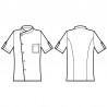 Giacca Cuoco Manhattan M/M Superdry Nero + Codino Bianco 100% Poliestere Microfibra ISACCO 059731M
