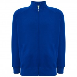 FELPA CON ZIP BLU ROYAL JHK