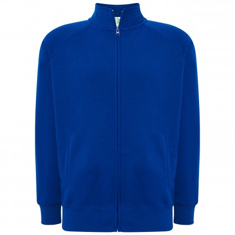 FELPA CON ZIP BLU ROYAL JHK