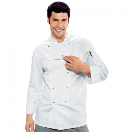 Giacca cuoco bianco bottoni a pressione