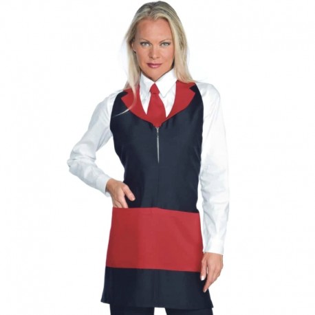 GREMBIULE MADEIRA BLACK COLOURS - Rosso