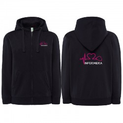 Felpa Infermiera personalizzata con cappuccio e zip