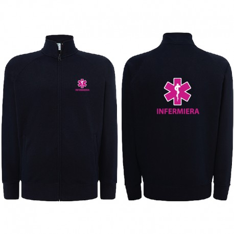 Felpa Infermiera personalizzata con zip