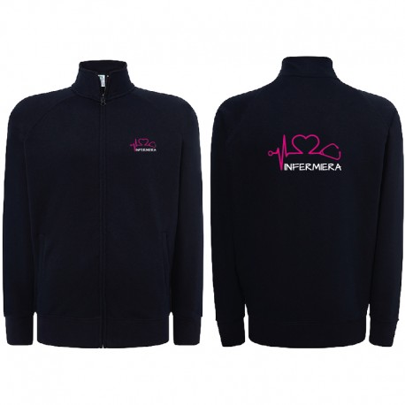 Felpa Infermiera personalizzata con zip