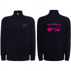 Felpa Infermiera personalizzata con zip