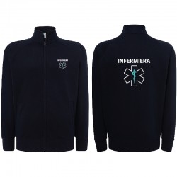 Felpa Infermiera personalizzata con zip