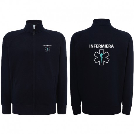 Felpa Infermiera personalizzata con zip