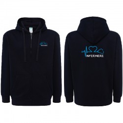 Felpa Infermiere personalizzata con cappuccio e zip