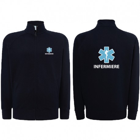 Felpa Infermiere personalizzata con zip