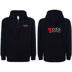 Felpa OSS personalizzata con cappuccio e zip