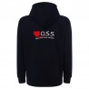 Felpa OSS personalizzata con cappuccio e zip
