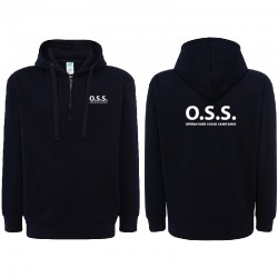 Felpa OSS personalizzata con cappuccio e zip