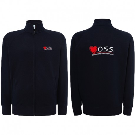 Felpa OSS personalizzata con zip