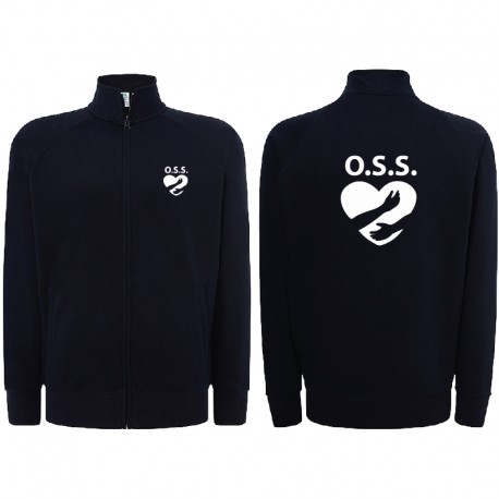 Felpa OSS personalizzata con zip