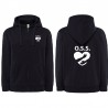 Felpa OSS donna personalizzata con cappuccio e zip