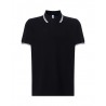 Polo Uomo regular Contrast nera white
