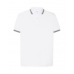 Polo Uomo regular Contrast bianca/nera