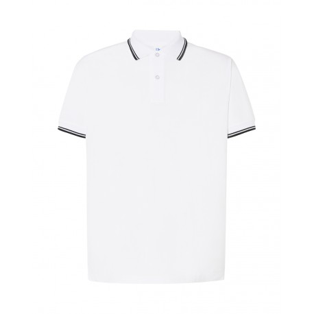 Polo Uomo regular Contrast bianca/nera