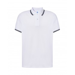 Polo Uomo regular Contrast bianca/navy