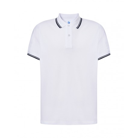 Polo Uomo regular Contrast bianca/navy