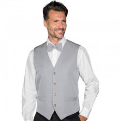 Gilet cameriere unisex grigio