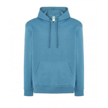 Felpa Cappuccio Blu Petrolio JHK