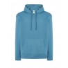 Felpa Cappuccio Blu Petrolio JHK