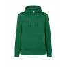 Felpa Donna Cappuccio Verde Prato JHK