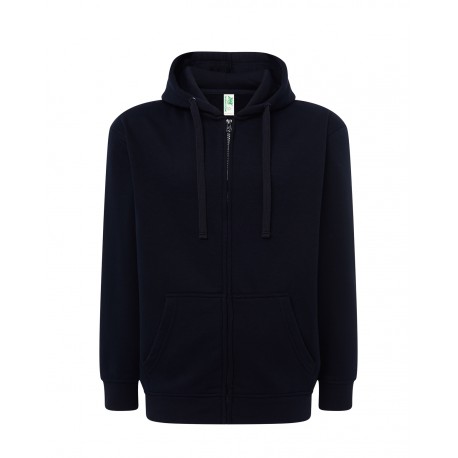 FELPA CAPPUCCIO ZIP LEGGERA BLU NAVY